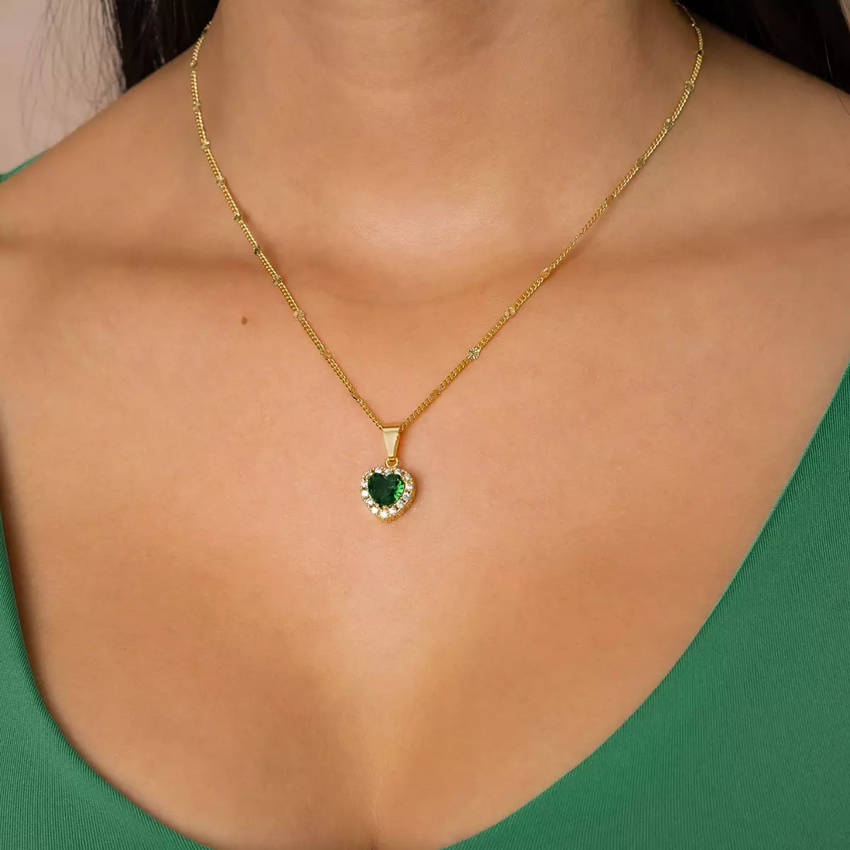 Dije Green Heart