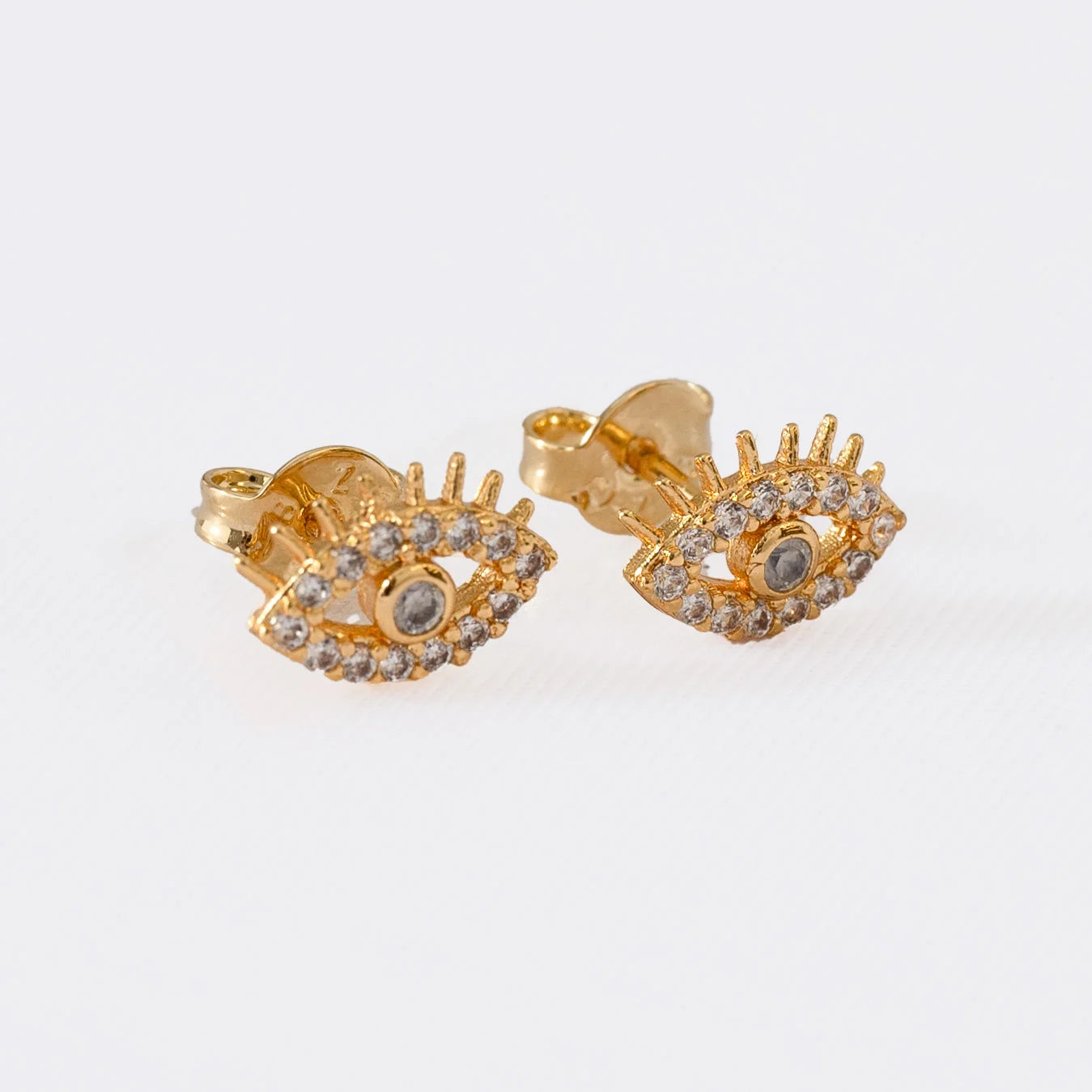 Arete Topo Ojo Turco Cristal