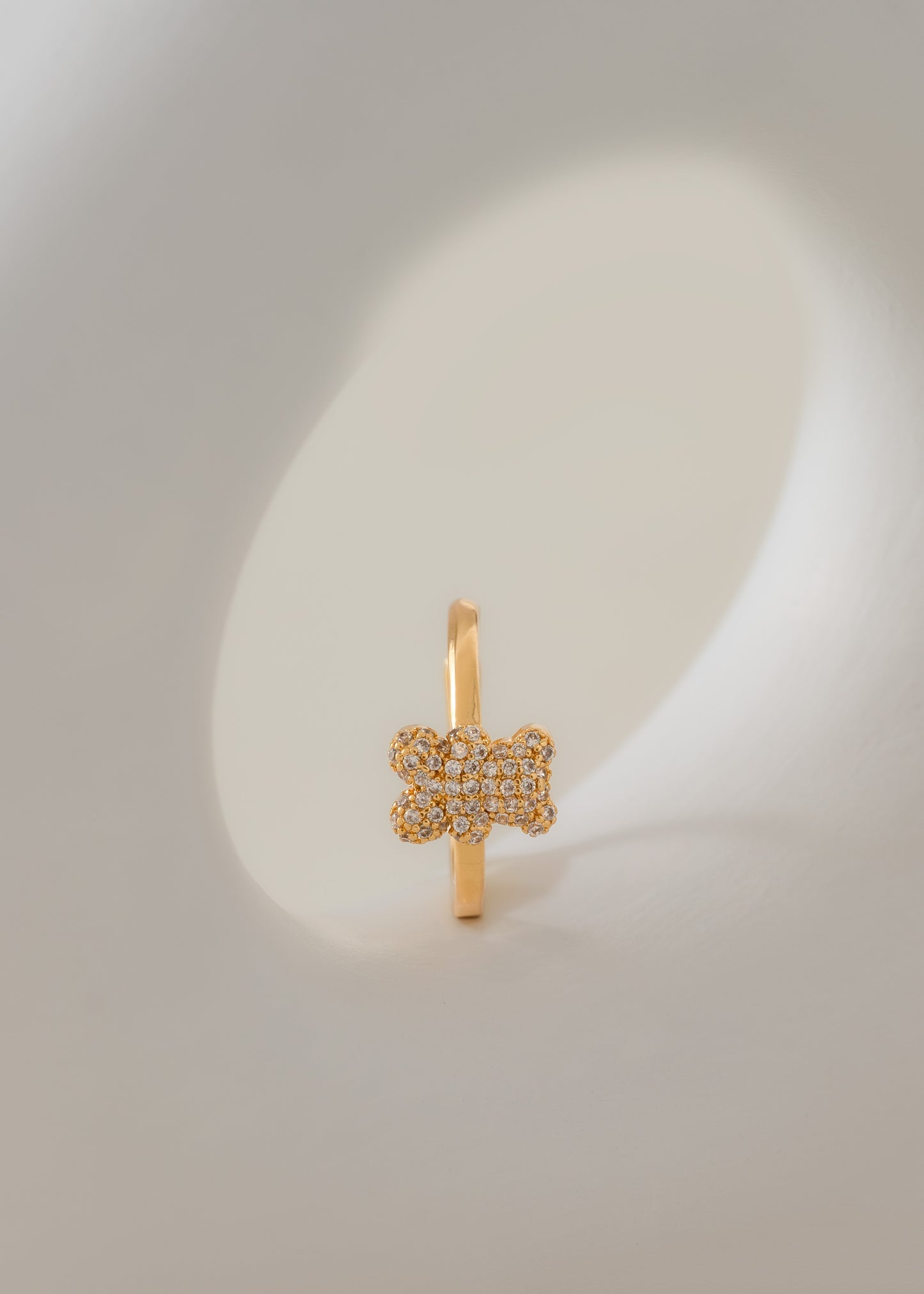 Anillo Little Bear Circonias Ajustable