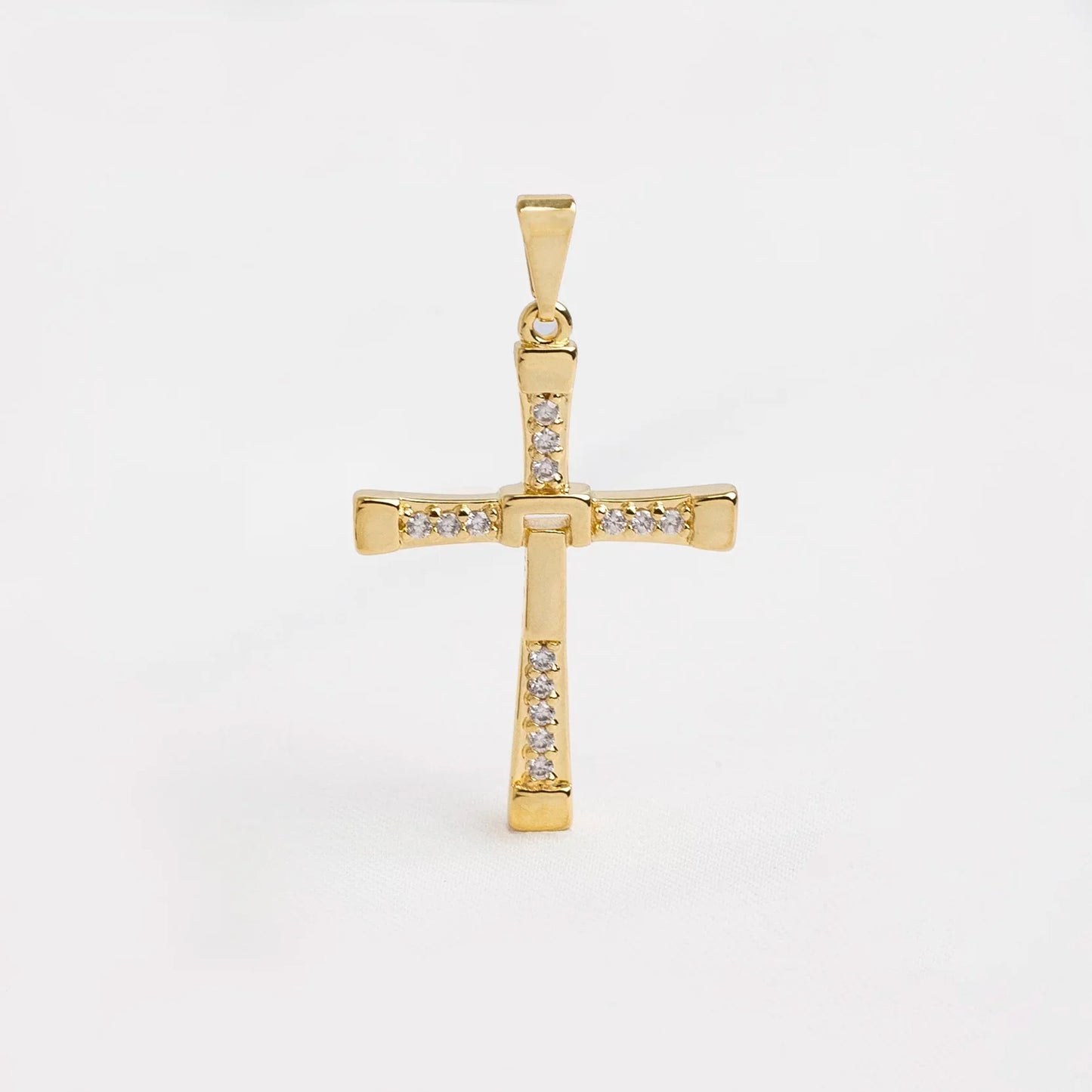 Dije Cruz Toretto 3.1 Cms Cristal