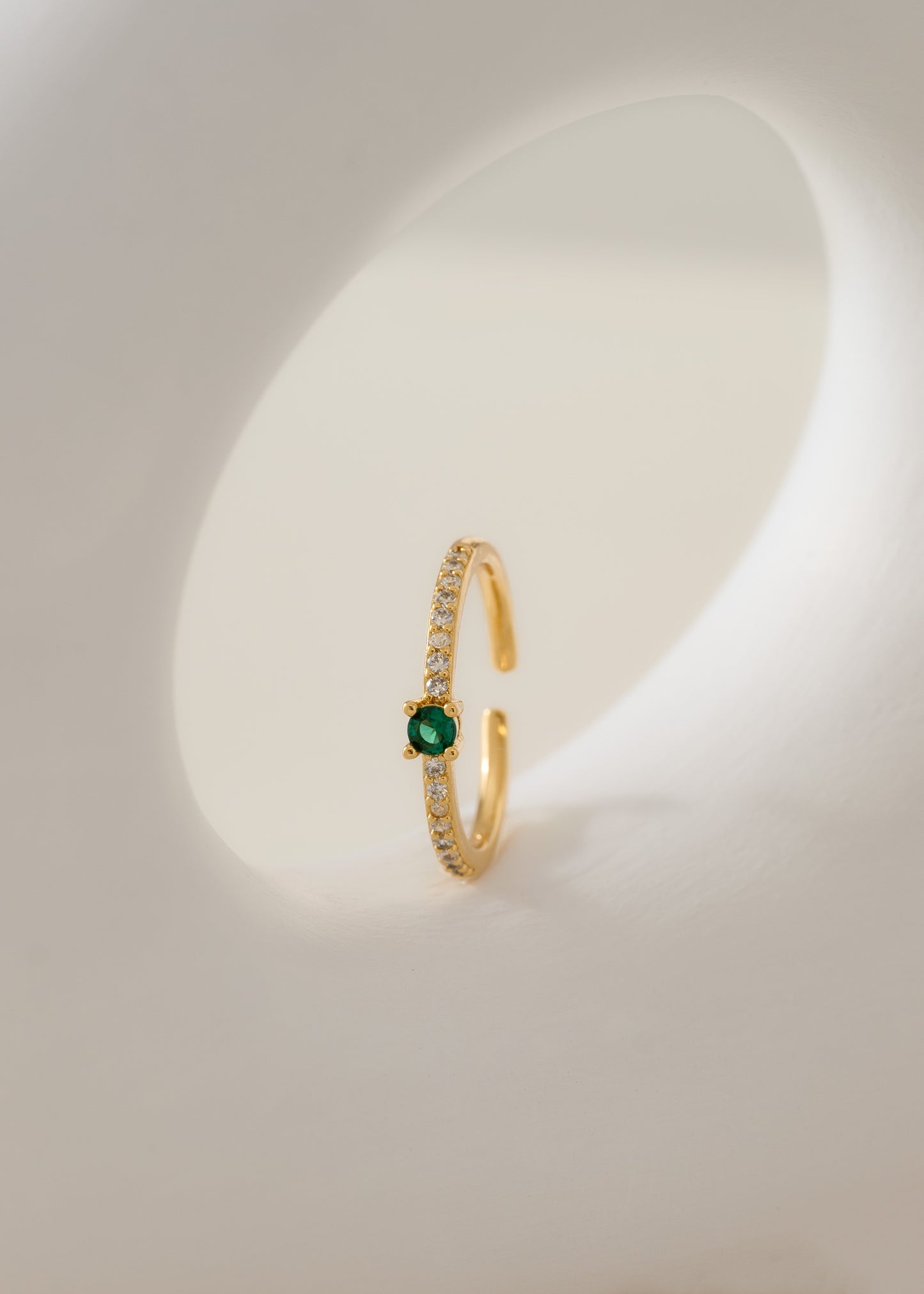 Anillo Gems Verde Ajustable