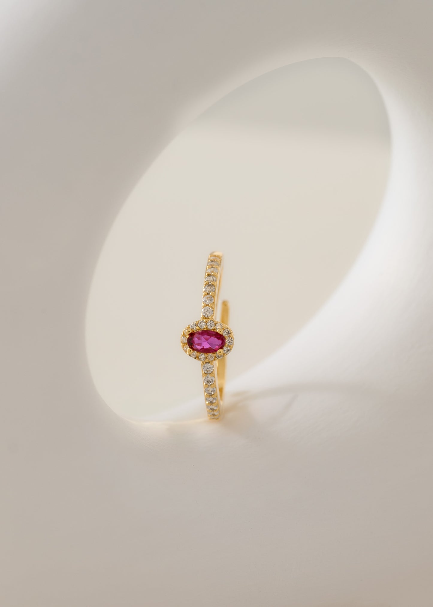 Anillo Dynasty Fucsia Ajustable