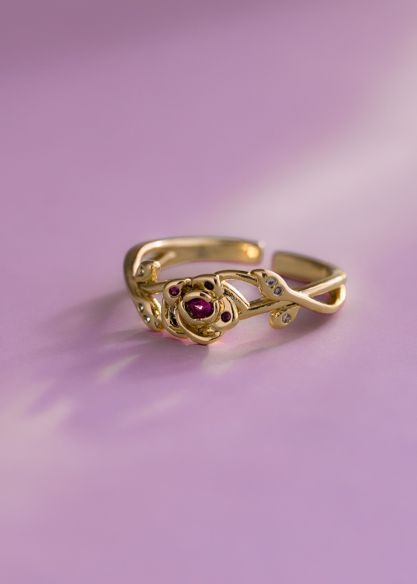 Anillo Rose Crown Ajustable + Empaque