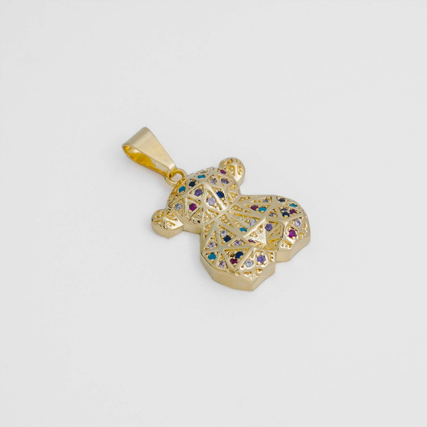 Combo Mujer Cadena Militar 2.5mm + Dije Osito Multicolor
