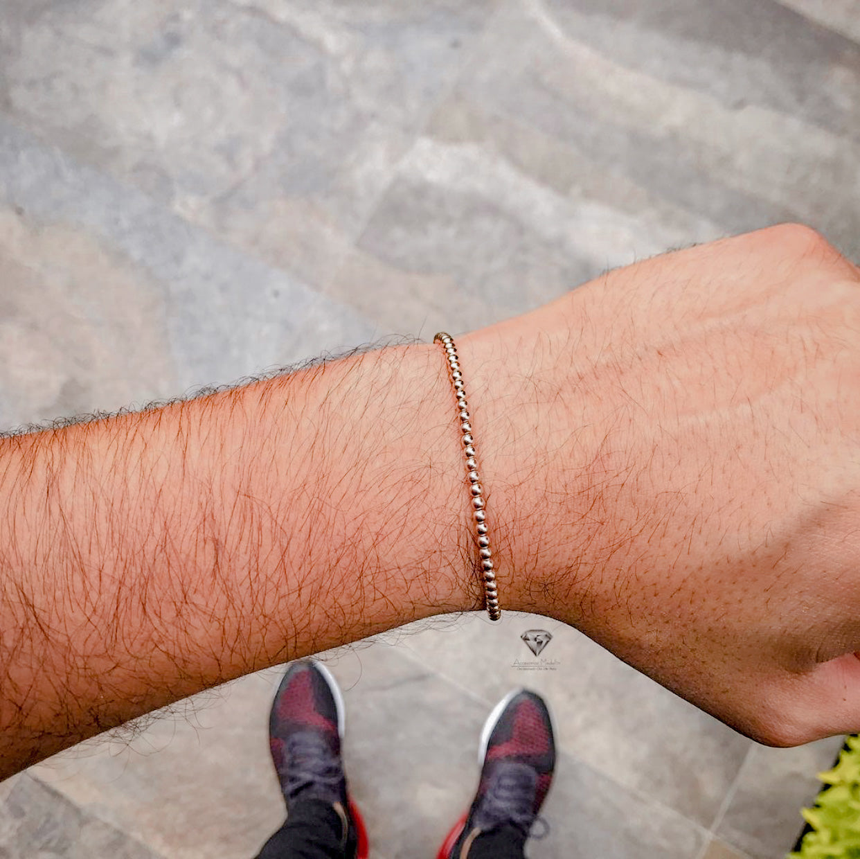 Pulsera Hombre Balines full 3mm