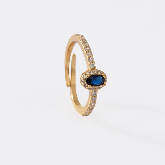 Anillo Dynasty Azul Ajustable