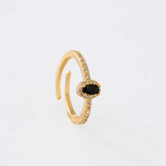 Anillo Dynasty Negro Ajustable