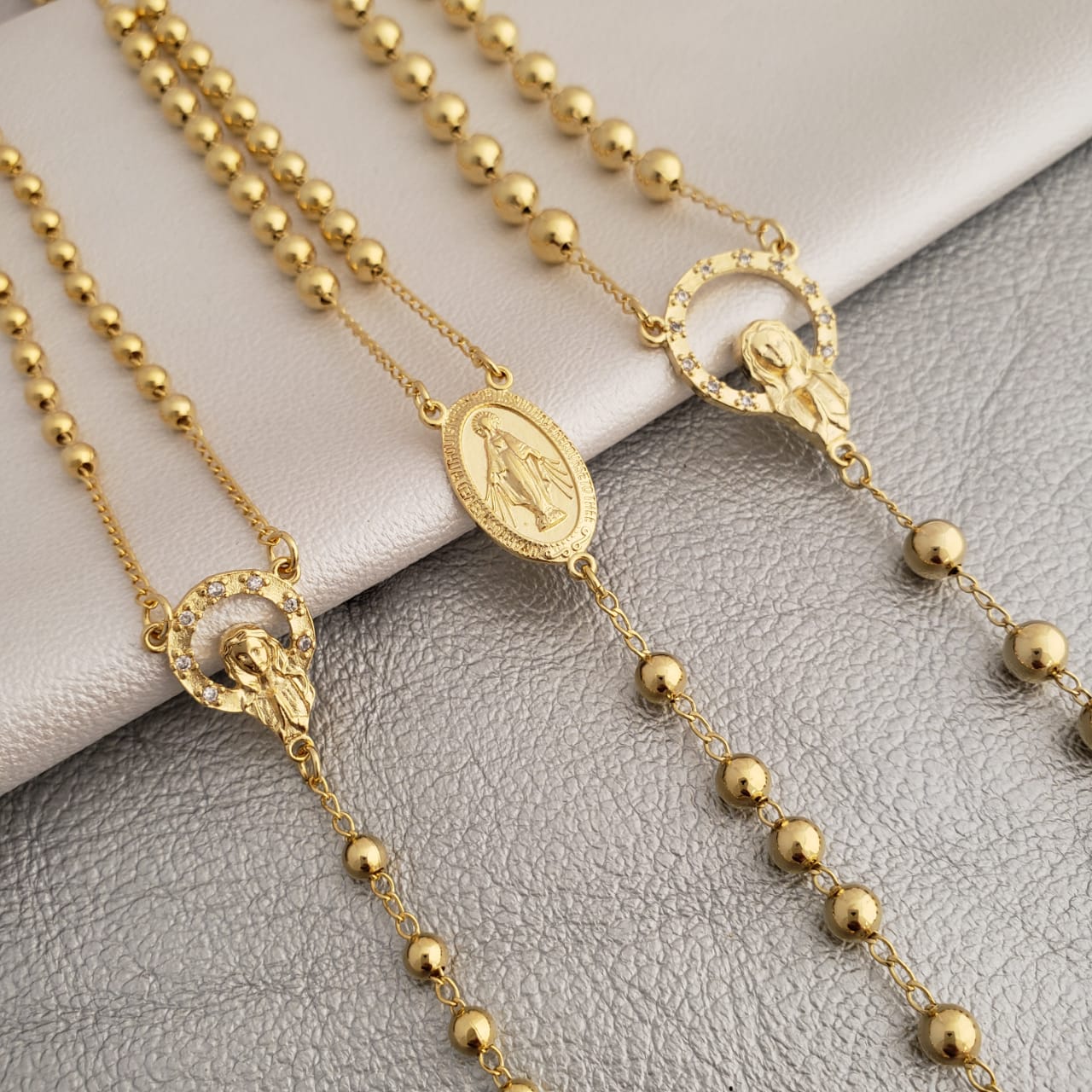 Rosario Hombre 65 cms 4 mm Verde