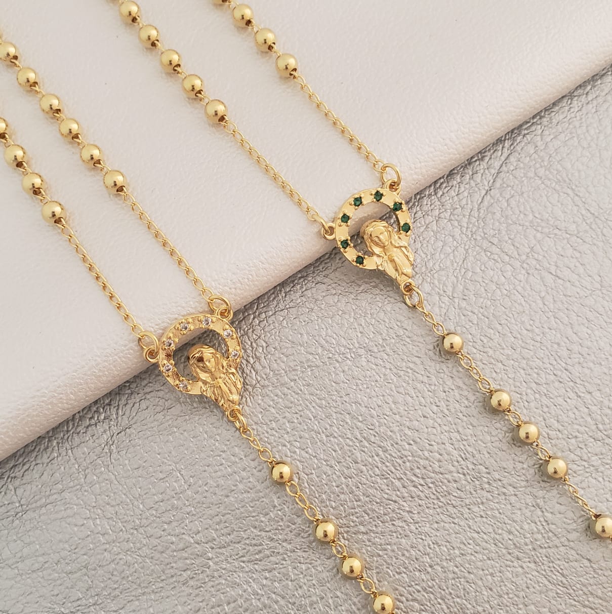 Rosario Hombre 65 cms 4 mm Verde