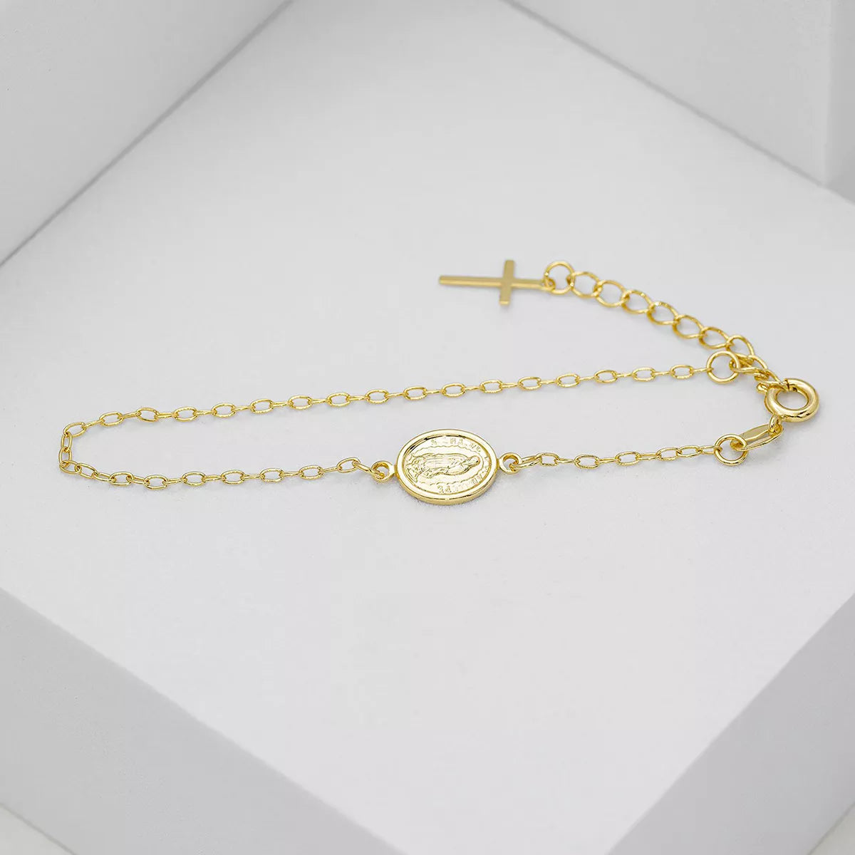 Pulsera Virgen de Guadalupe 16.5 Cms Extensor