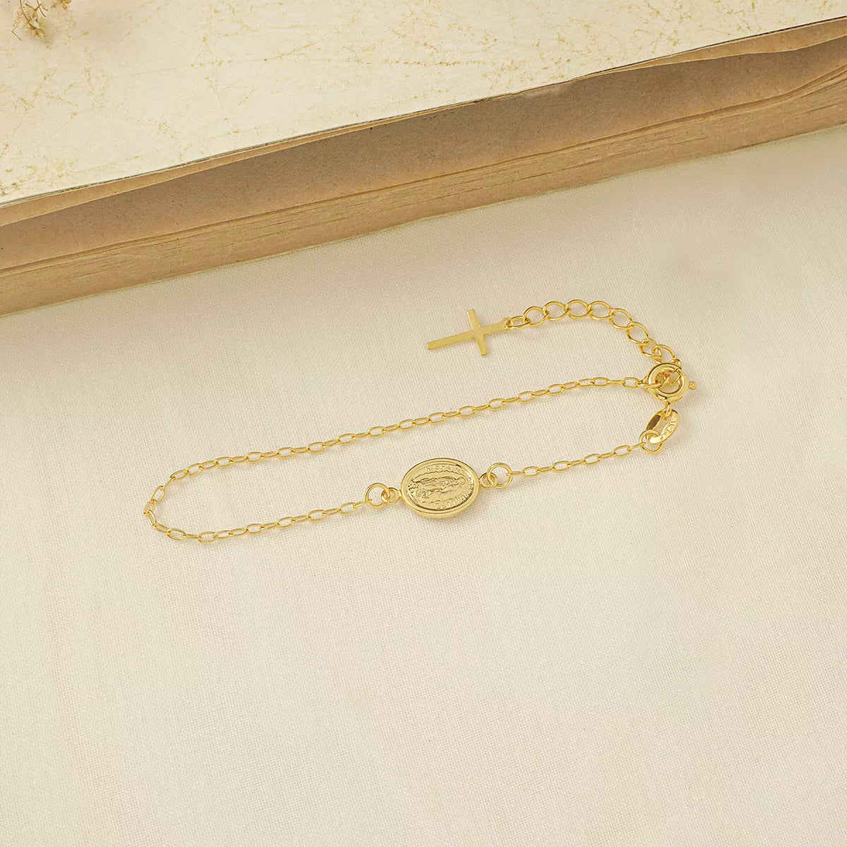 Pulsera Virgen de Guadalupe 16.5 Cms Extensor