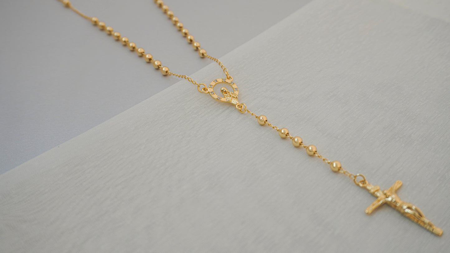 Rosario Hombre 65 cms 4 mm Verde