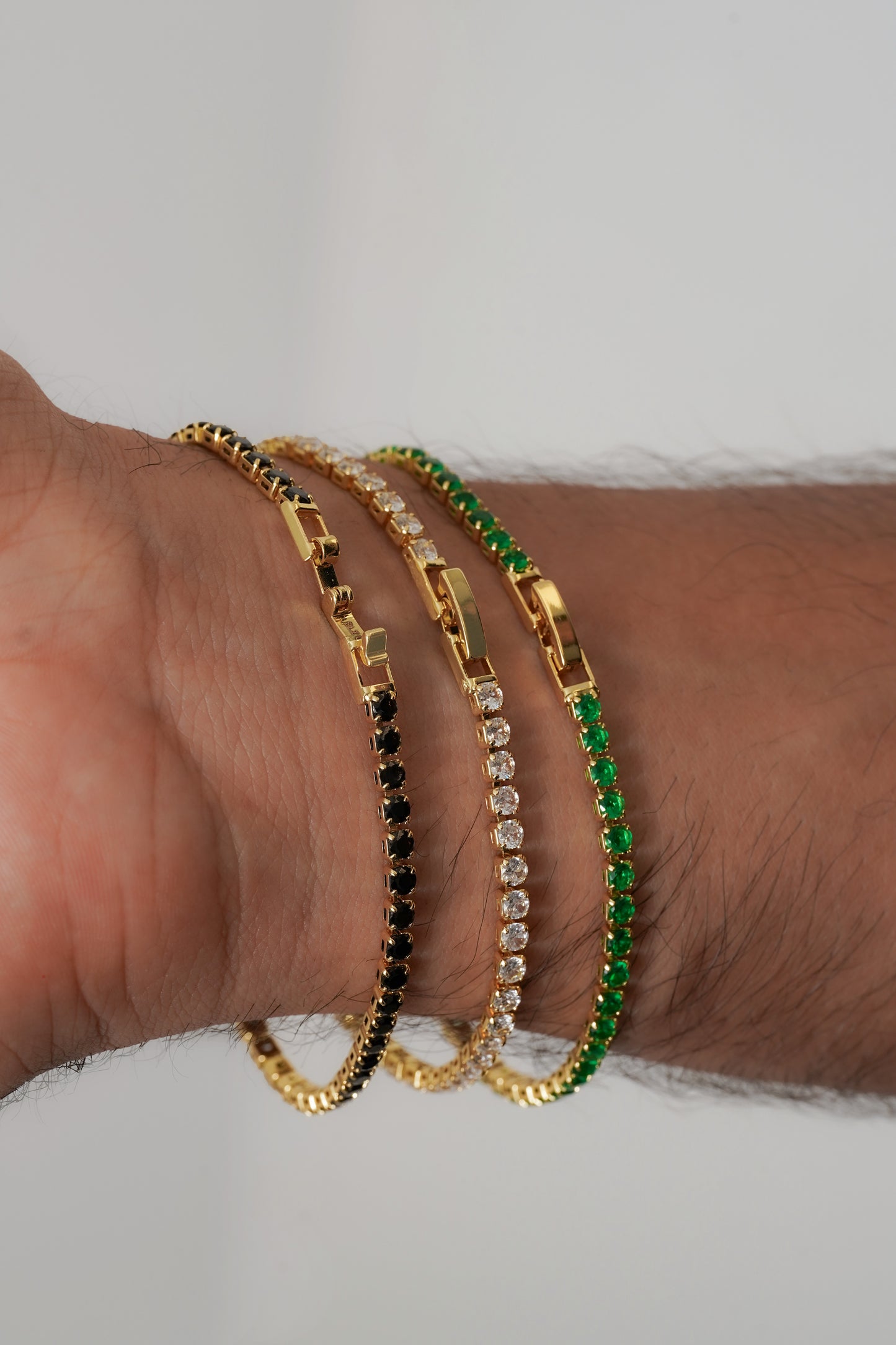Pulsera Circonias Cristal 20 Cms