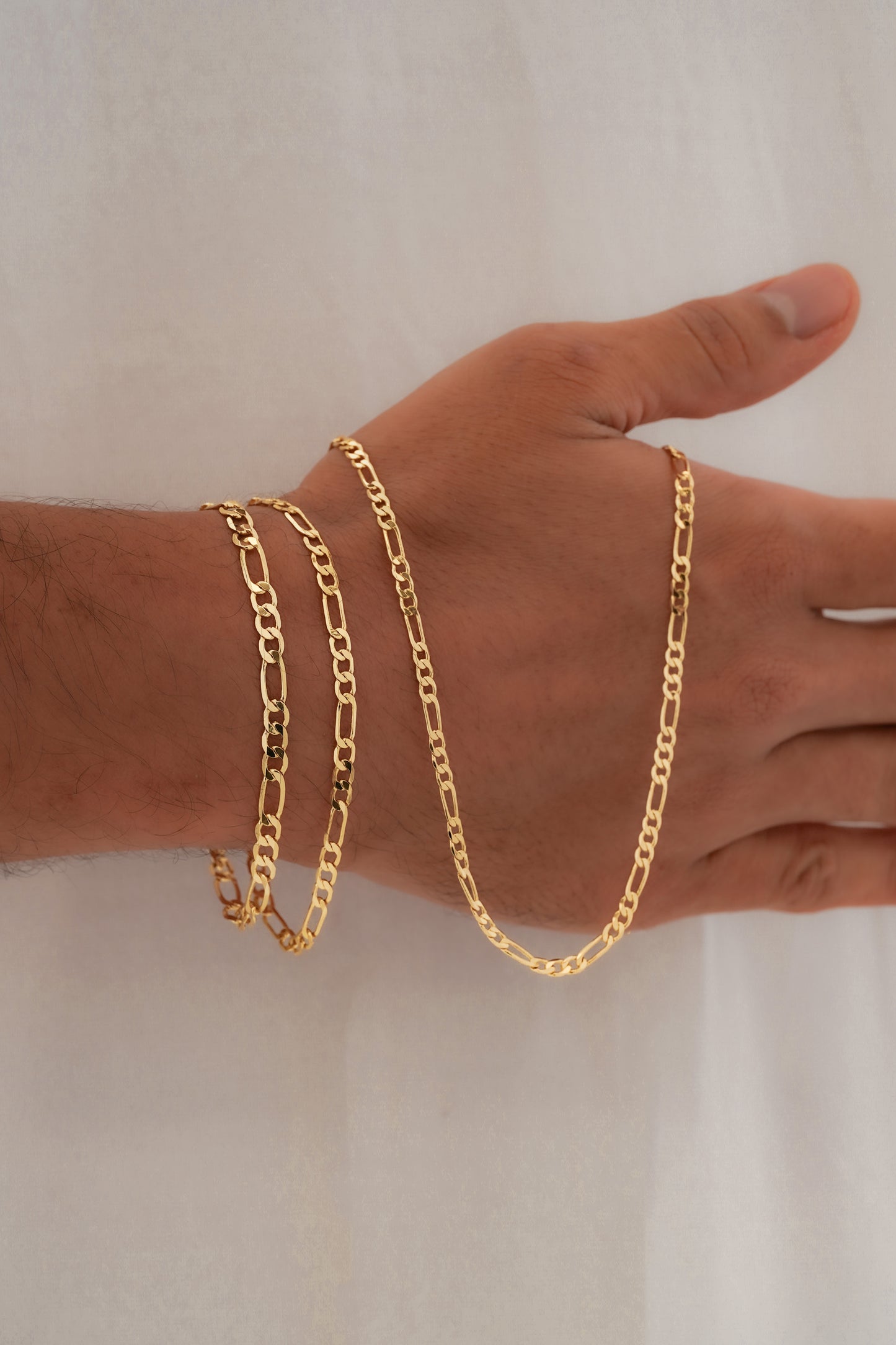 Cadena  3 x 1 Diamantada 65 Cms 3 mm