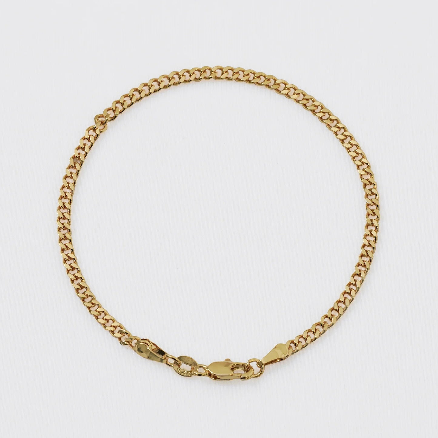 Pulsera Cubana Plana  20 Cms