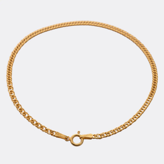 Pulsera Cubana IT 2 mm 19 Cms