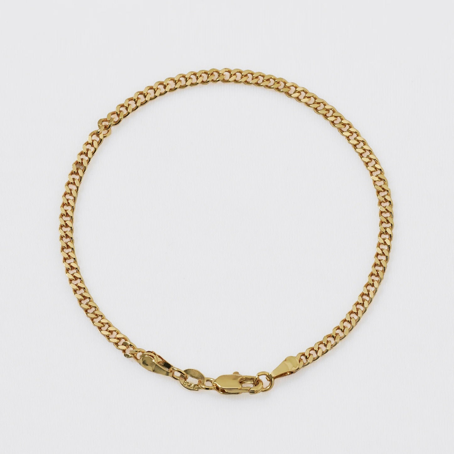 Pulsera Cubana Plana  20 Cms