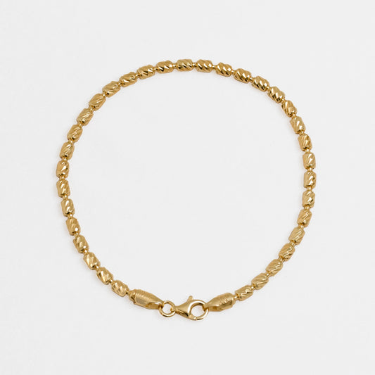 Pulsera Barril italy 3 mm 19.5 Cms